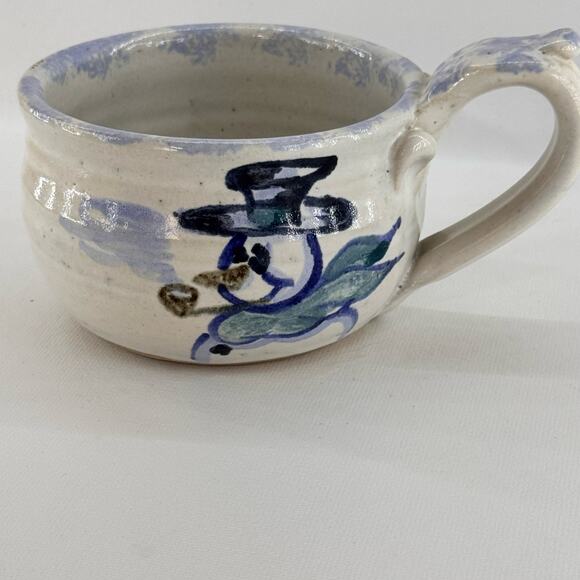 P&G Pottery Other - Handmade Art Pottery Snowman Mug P&G Pottery 3" Tall Signed